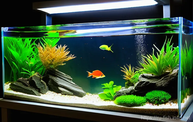 열대어 사육법 - **Prompt: Initial Aquarium Setup**
"A young adult, perhaps a woman or man in their late teens to...