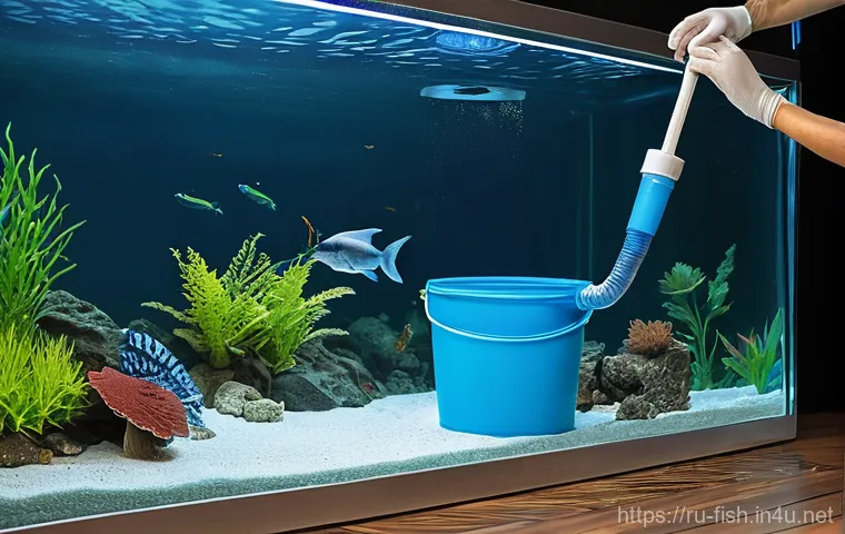 열대어 사육법 - **Prompt: Thriving Community Aquarium**
    "A beautifully established freshwater community aquarium...